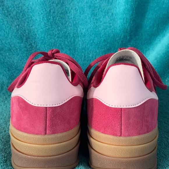 Women’s Adidas Gazelle Bold Platform Rare Wild Pink Suede Size 10 - Picture 3 of 12